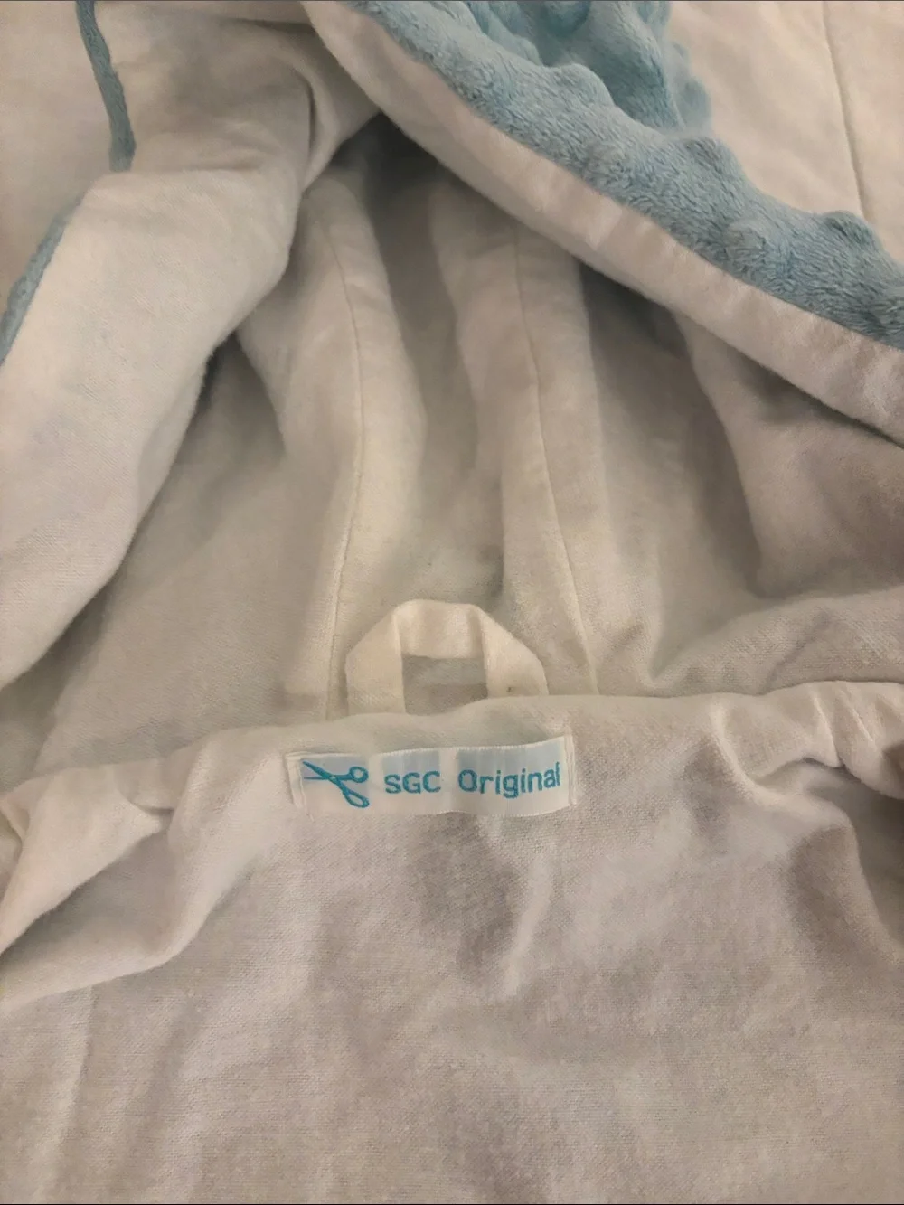 SGC Original Baby Hooded Coat in Light Blue with Minky DOT Sz 3T/4T NWOT